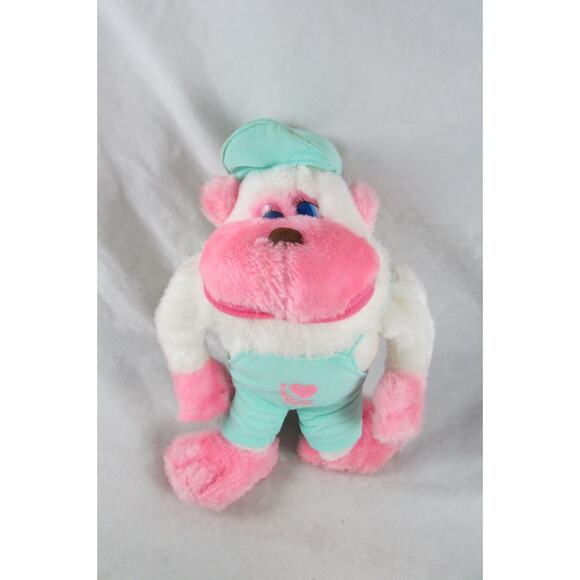 Pink Plush Gorilla in I Love You Outfit Stuffed Animal Romance Valentine Gift - Picture 1 of 6